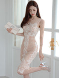 Famous Wind To Close The Waist Thin Temperament Sling Skirt 2025 Summer Dress New Korean Version Of The Design Lace Bag Hip Dress HZ1225