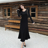 2025 Summer Dress New Korean Style Temperament Lace To Receive Waist And Hollow Water Melted Medium Long Dress Dress Woman HZ1225