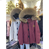 Mao Collar Workwear Pie Down Jacket Women's Mid- 2025 Winter New Small White Duck Down Men And Women Thick Coat HZ1225